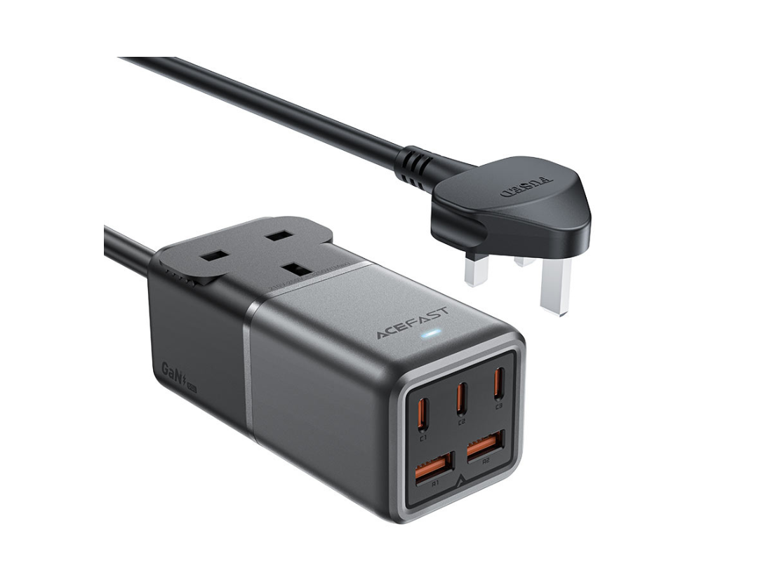 Acefast Z3 PD75W GaN Power Strip (3xUSB-C, 2xUSB-A) UK | Qatar Acefast Z3 PD75W GaN Power Strip (3xUSB-C, 2xUSB-A) UK | Qatar